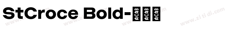 StCroce Bold字体转换